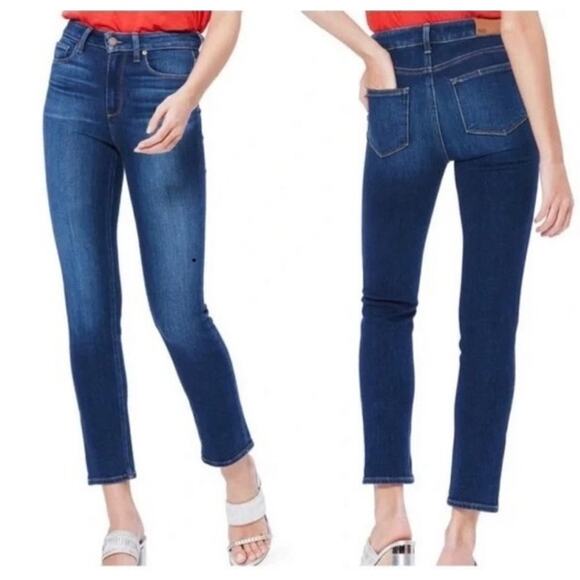 PAIGE Hoxton Slim High Rise Jeans in Hampton Wash Size 24 - Picture 8 of 16